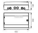 Rozdzielnica hermetyczna modułowa (500V AC ,1000V DC) 1x18 natynkowa IP65 RH-18