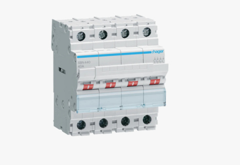 Rozłącznik modułowy 40A 4P wyłącznik izolacyjny Hager SBN440
