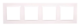 SIMON10 Ramka 4-krotna biała