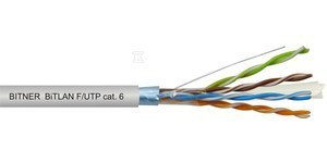 BITLAN F/UTP 4X2X23 AWG (0,54) CAT.6 350 BITLAN F/UTP 4X2X23 AWG (0,54) CAT.6 350