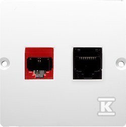 GN.KOMP.RJ45 K.5E+RJ12 WKĘ.BIAŁY BASIC