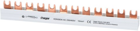 SZYNA 3-FAZ KD3/10X12 ŁĄCZEN. SZYNA 3-FAZ KD3/10X12 ŁĄCZEN.