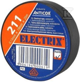TAŚMA IZOL.19X20 CZARNA ELECTRIC 211P