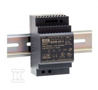 ZASILACZ NA SZYNĘ DIN 60W 24VDC ZASILACZ NA SZYNĘ DIN 60W 24VDC