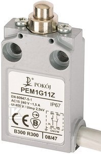 PEM1G11Z WYŁ.KRAŃCOWY JEDNOPOZ. PEM1G11Z WYŁ.KRAŃCOWY JEDNOPOZ.