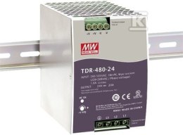 TDR-480-24 ZASILACZ NA SZYNĘ DIN 3-FAZO