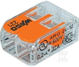 ZŁ.UNIWER.221-412 2X4MM2, OPK = 100 SZT