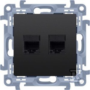 GN.2-KR.KOMP.RJ45 KAT5E CZARNY SIMON10 GN.2-KR.KOMP.RJ45 KAT5E CZARNY SIMON10