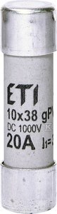 WKŁADKA CYLIND.CH10X38 GPV 20A/1000V DC WKŁADKA CYLIND.CH10X38 GPV 20A/1000V DC