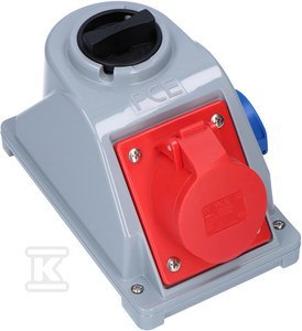 GN.Z WYŁ. 0-1 16A/5P/400V 16A/230V IP44 GN.Z WYŁ. 0-1 16A/5P/400V 16A/230V IP44