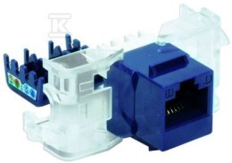 GNIAZDO UTP RJ45 KAT.5E NIEBIES..BEZNAR
