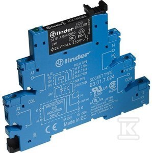 PRZEKAŹNIK 1P 6A CEWKA 24VAC/DC PRZEKAŹNIK 1P 6A CEWKA 24VAC/DC