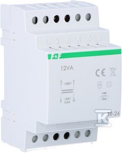 TR-24-TRAFO SIEC.230/24V~,0,5A,12VA,TH35 TR-24-TRAFO SIEC.230/24V~,0,5A,12VA,TH35