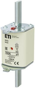 WKŁADKA NH2C GG 160A/500V WKŁADKA NH2C GG 160A/500V