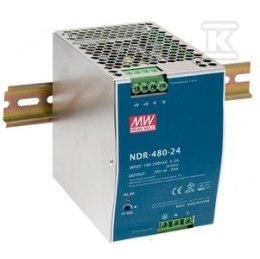 ZASILACZ NA SZYNĘ DIN 480W 24V 20A