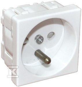 GNIAZDO ELE. 45X45 BIAŁE 2P+Z GNIAZDO ELE. 45X45 BIAŁE 2P+Z
