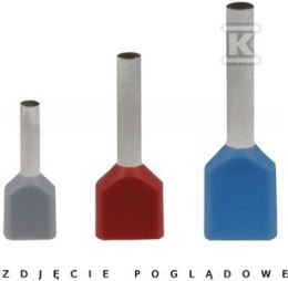 KOŃCÓWKA KABLOWA HI 2X0,75/8 (100 SZT.