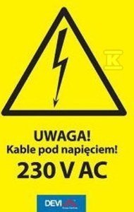 NAKLEJKA OSTRZEGAWCZA NAKLEJKA OSTRZEGAWCZA