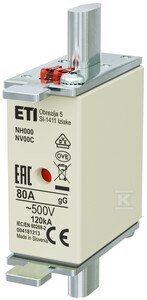 NH000 GG 80A/500V WKŁADKA TOP. KOMBI