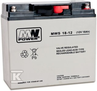AKUMULATOR AGM 12V/18AH/5LAT AKUMULATOR AGM 12V/18AH/5LAT