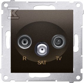 GN.ANT.RTV-SAT KOŃC.1.0DB BRĄZ SIMON54 GN.ANT.RTV-SAT KOŃC.1.0DB BRĄZ SIMON54