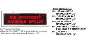 TABLICA OSTRZEG.TP-4S/H1(230V,PULS-LED) TABLICA OSTRZEG.TP-4S/H1(230V,PULS-LED)