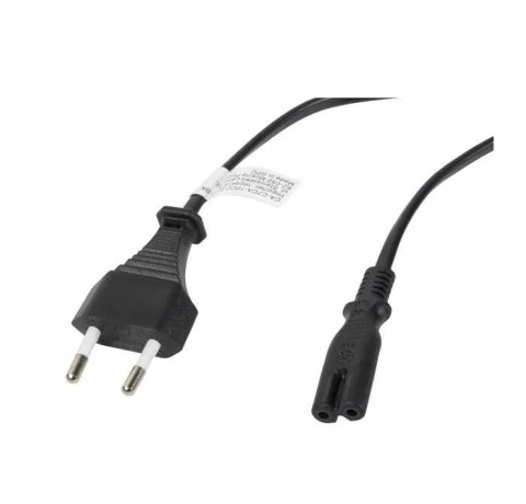 Kabel zasilający EURO (radiowy) CEE 7/16 - IEC 320 C7 1,8m CA-C7CA-10CC-0018-BK