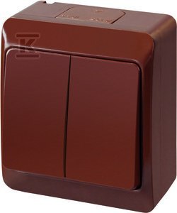 ŁĄCZ.ŚWIECZ.N/T IP44 BRĄZ HERMES