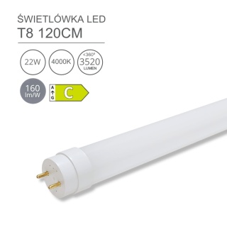 Świetlówka LED T8 DIOLED 22w 3520lm 120cm 0365