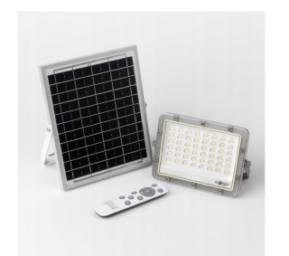 Naświetlacz LED 50W 4000K 400lm Z Panelem SOLARNYM