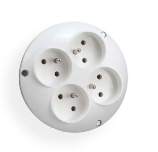 Rozgałęźnik wtyczkowy 4-gniazda z/u RO-40