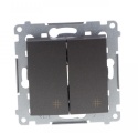 Simon 54 łącznik krzyżowy podwójny Antracyt 10AX 250V