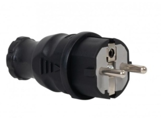 Wtyczka gumowa NOVA czarna