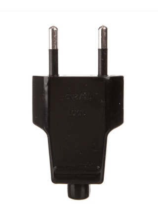 Wtyczka płaska 10A 250V czarna