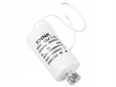 Kondensator silnikowy 10uF/450VAC