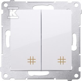 ŁĄCZNIK KRZYŻ.POD.10AX ŚR. BIAŁY SI