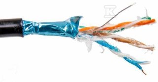 KABEL F/UTP KAT. 6 ZEW., ŻEL. PE 500M