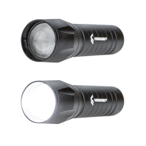 Latarka VE-C Ręczna LED 1SMD+COB 10cm USB+ETUI 2319