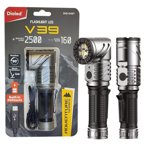 Latarka akumulatorowa V39 20W 180 Head 2500lm 0487 Dioled