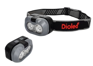 Latarka akumulatorowa czołowa V34 5W Open 450lm+s 0484 Dioled