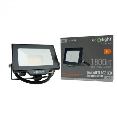 Naświetlacz LED NL-1 20W 4000K 1800lm IP65
