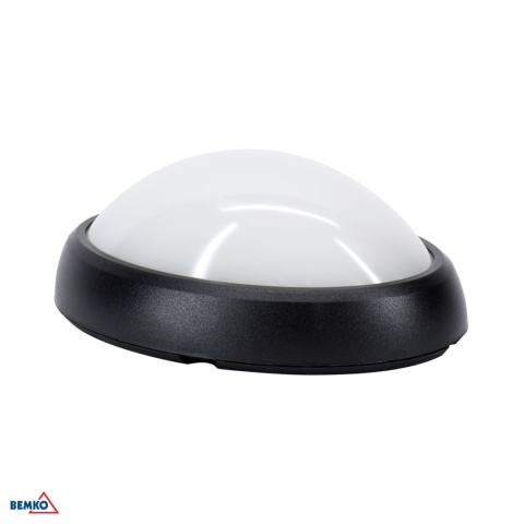 PLAFONIERA LED KANLO 8W 4000K 720LM IP54 CZARNA