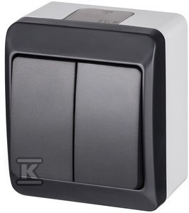 ŁĄCZ.ŚWIECZ.N/T IP44 ANTRACYT HERMES ŁĄCZ.ŚWIECZ.N/T IP44 ANTRACYT HERMES