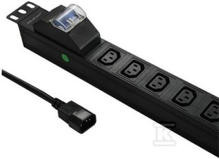 LISTWA ANTYPRZE.19" 1U 10A PDU 8XC13