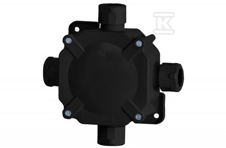 PUSZ.HERMETYK 27P 144X67X132 IP67 CZARNA PUSZ.HERMETYK 27P 144X67X132 IP67 CZARNA