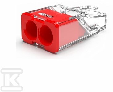 SZYBKOZŁĄCZKA MINI X2,DRUT,0,2-2,5MM2 SZYBKOZŁĄCZKA MINI X2,DRUT,0,2-2,5MM2