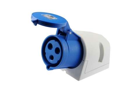 Gniazdo stałe 32A 3P 230V niebieskie IP44 123-6