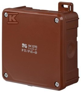 PUSZ.N/T IP55/65 98X98X46 2K BRĄZOWA