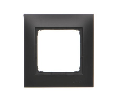 Simon 54 Premium Ramka 1-krotna PREMIUM IP20 / IP44 czarny mat DR1/49