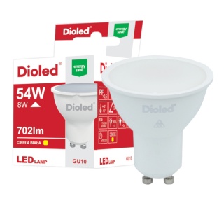 Żarówka led GU10 8W 702lm 3000k